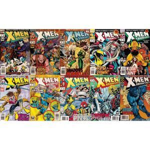 X-Men Adventures II #1-10 Newsstand Covers (1994-1995) Marvel Comics